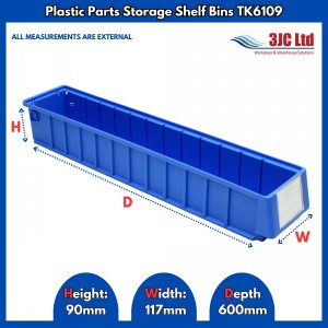 Plastic Parts Shelf Bins TK6109